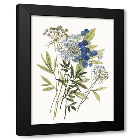 Botana II Black Modern Wood Framed Art Print by Jensen, Asia