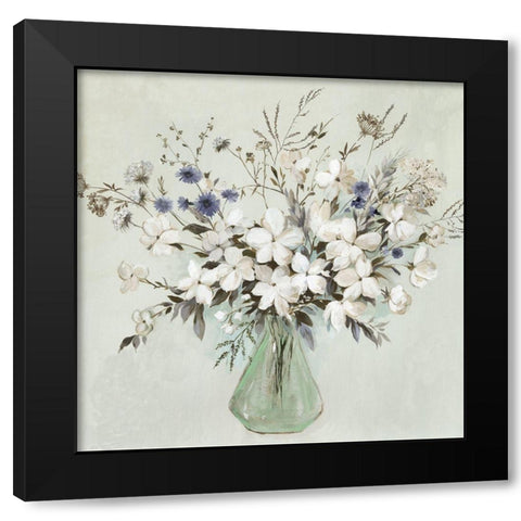 Field Bouqet  Black Modern Wood Framed Art Print with Double Matting by Jensen, Asia