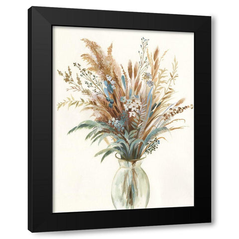 Fall Wild Flowers I  Black Modern Wood Framed Art Print with Double Matting by Jensen, Asia
