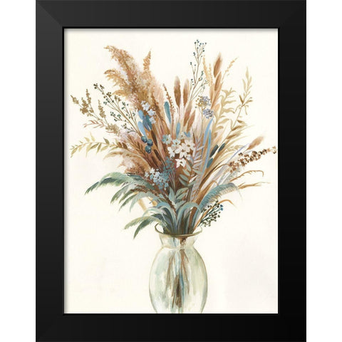 Fall Wild Flowers I  Black Modern Wood Framed Art Print by Jensen, Asia