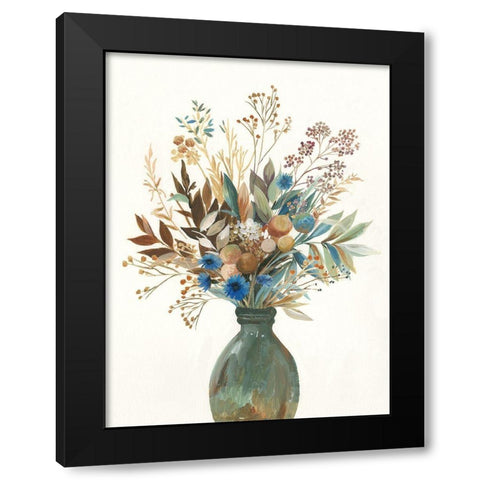 Fall Wild Flowers II Black Modern Wood Framed Art Print by Jensen, Asia