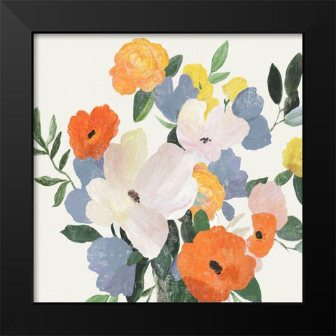 Florals in Vase II Black Modern Wood Framed Art Print by Jensen, Asia