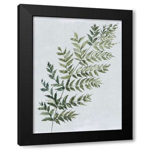 Green Fern I  Black Modern Wood Framed Art Print by Jensen, Asia