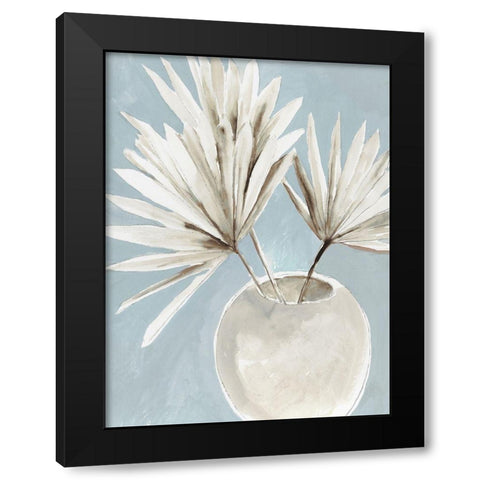 Tropic Blue Vase I  Black Modern Wood Framed Art Print by Jensen, Asia