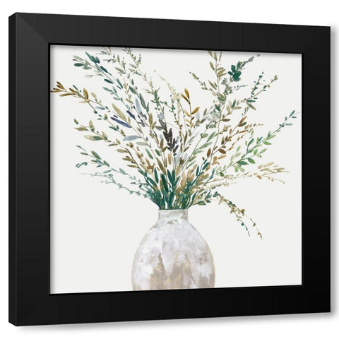 Vase of Grass II  Black Modern Wood Framed Art Print with Double Matting by Jensen, Asia