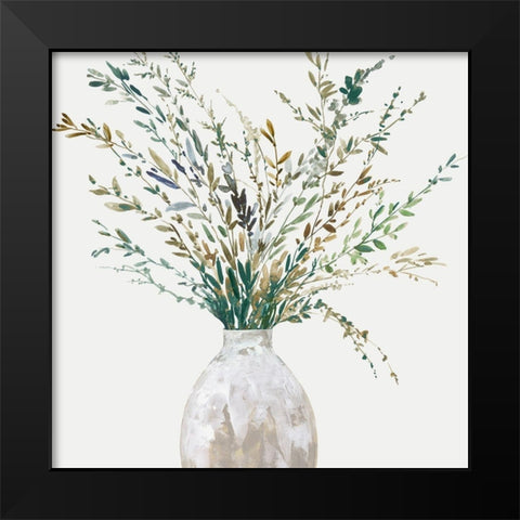 Vase of Grass II  Black Modern Wood Framed Art Print by Jensen, Asia