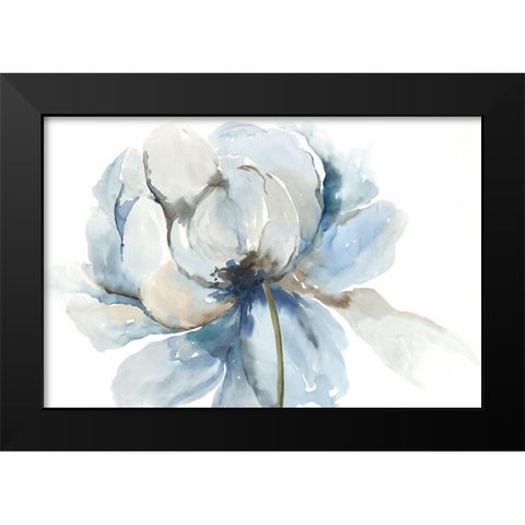 Blue Blub Flower  Black Modern Wood Framed Art Print by Jensen, Asia