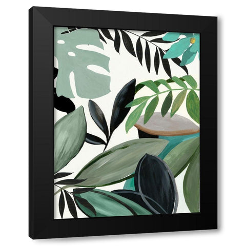 Multi Tropic I  Black Modern Wood Framed Art Print by Jensen, Asia