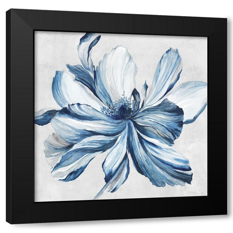 Botanical Teal II Black Modern Wood Framed Art Print with Double Matting by Jensen, Asia