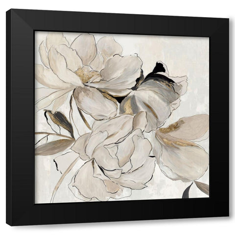 Whispers of Blossoms II Black Modern Wood Framed Art Print with Double Matting by Jensen, Asia