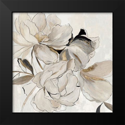 Whispers of Blossoms II Black Modern Wood Framed Art Print by Jensen, Asia
