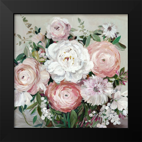 Radiant Summer Blossoms Black Modern Wood Framed Art Print by Jensen, Asia