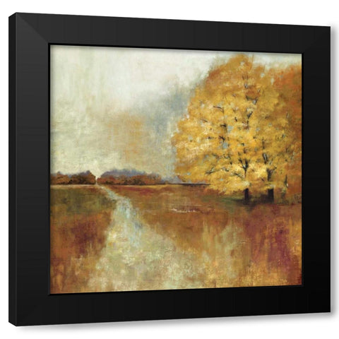 Repose Black Modern Wood Framed Art Print with Double Matting by Jensen, Asia