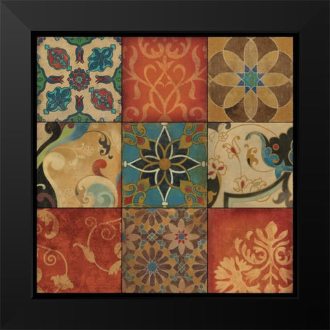 Mosaic - Mini Black Modern Wood Framed Art Print by Jensen, Asia