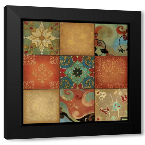 Kaleidoscope - Mini Black Modern Wood Framed Art Print with Double Matting by Jensen, Asia
