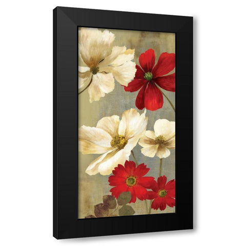 Springerle Florals I Black Modern Wood Framed Art Print with Double Matting by Jensen, Asia
