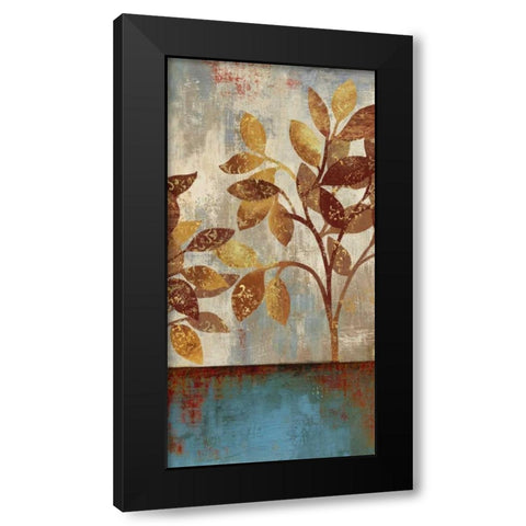 Bronze Leaves I Black Modern Wood Framed Art Print by Jensen, Asia