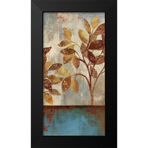 Bronze Leaves I Black Modern Wood Framed Art Print by Jensen, Asia