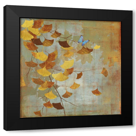 Gingko Branch I Black Modern Wood Framed Art Print by Jensen, Asia