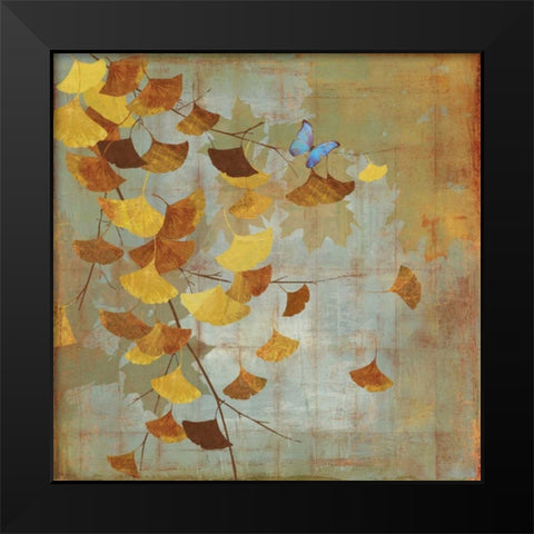 Gingko Branch I Black Modern Wood Framed Art Print by Jensen, Asia