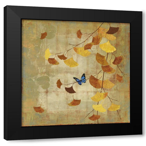 Gingko Branch II Black Modern Wood Framed Art Print by Jensen, Asia