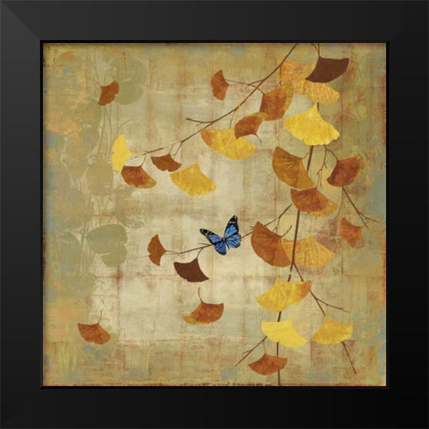 Gingko Branch II Black Modern Wood Framed Art Print by Jensen, Asia