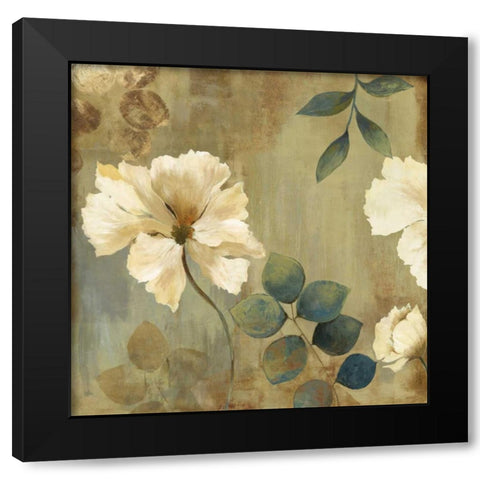 Golden Space I Black Modern Wood Framed Art Print with Double Matting by Jensen, Asia