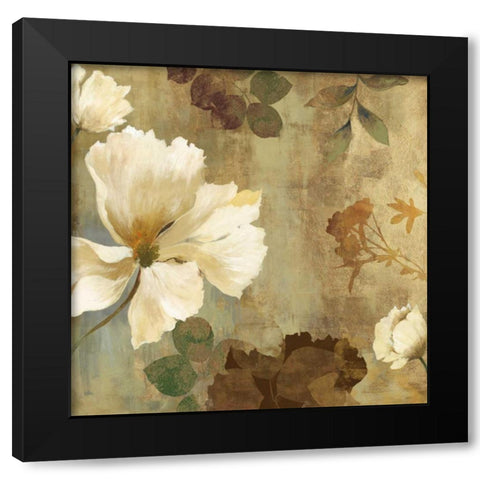 Golden Space II Black Modern Wood Framed Art Print with Double Matting by Jensen, Asia