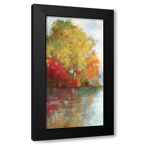 Forest Reflection II Black Modern Wood Framed Art Print with Double Matting by Jensen, Asia