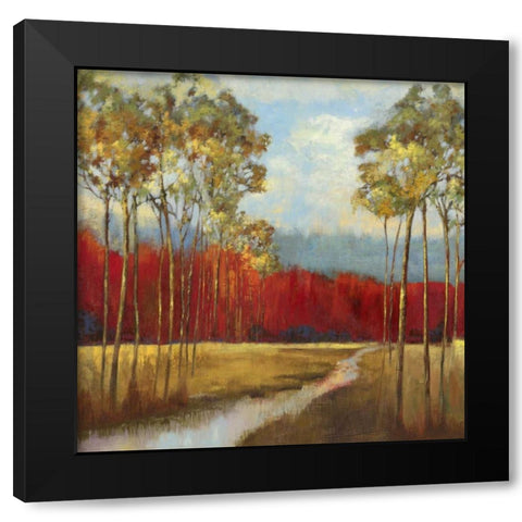 In the Horizon II - Mini Black Modern Wood Framed Art Print with Double Matting by Jensen, Asia