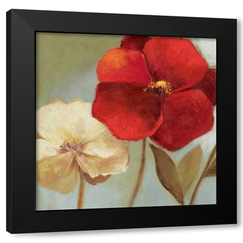 Gentleness Black Modern Wood Framed Art Print with Double Matting by Jensen, Asia