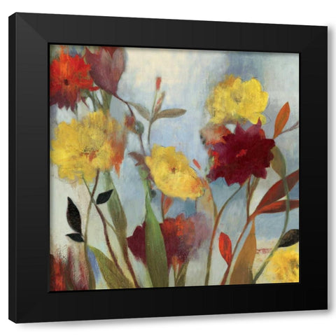 Wildflowers I Black Modern Wood Framed Art Print by Jensen, Asia