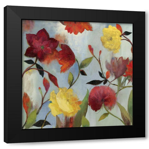 Wildflowers II Black Modern Wood Framed Art Print by Jensen, Asia