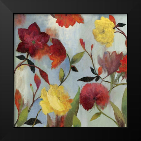 Wildflowers II Black Modern Wood Framed Art Print by Jensen, Asia
