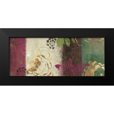 Jacquard II - Mini Black Modern Wood Framed Art Print by Jensen, Asia