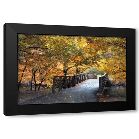 Autumn Overpass Black Modern Wood Framed Art Print by Jenney, Jessica