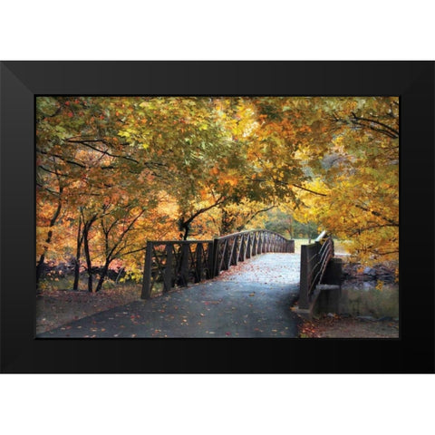 Autumn Overpass Black Modern Wood Framed Art Print by Jenney, Jessica