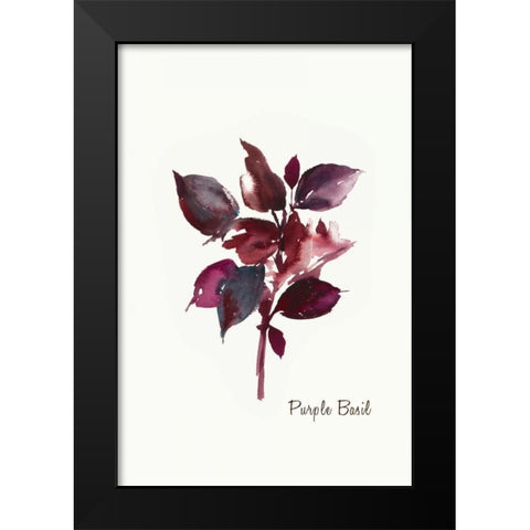 Purple Basil - Mini Black Modern Wood Framed Art Print by Jensen, Asia