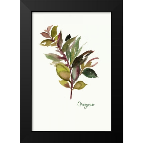 Oregano - Mini Black Modern Wood Framed Art Print by Jensen, Asia