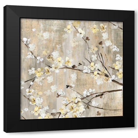 Pearls in Bloom I - Mini Black Modern Wood Framed Art Print with Double Matting by Jensen, Asia