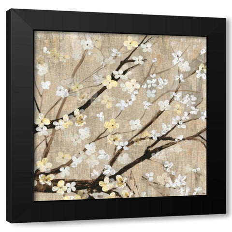Pearls in Bloom II - Mini Black Modern Wood Framed Art Print with Double Matting by Jensen, Asia