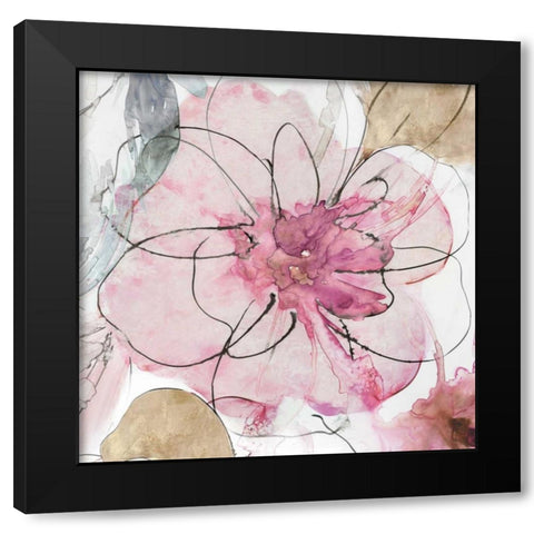 Pretty in Pink I Black Modern Wood Framed Art Print with Double Matting by Jensen, Asia