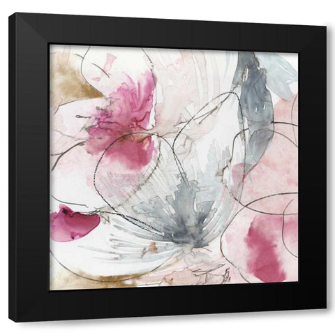 Pretty in Pink II Black Modern Wood Framed Art Print with Double Matting by Jensen, Asia