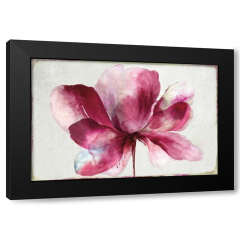Lilya Red Black Modern Wood Framed Art Print with Double Matting by Jensen, Asia