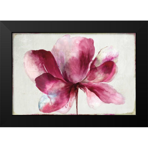 Lilya Red Black Modern Wood Framed Art Print by Jensen, Asia