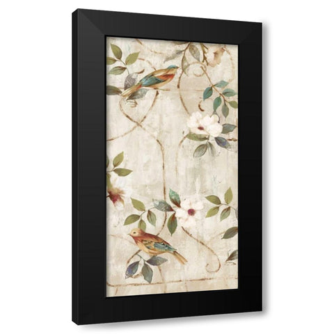 Lattice II Black Modern Wood Framed Art Print with Double Matting by Jensen, Asia