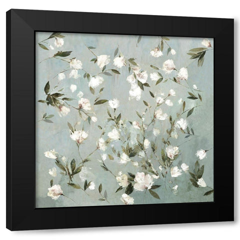 Magnolias I Black Modern Wood Framed Art Print with Double Matting by Jensen, Asia