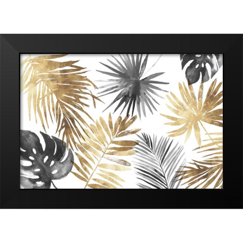 Tropical Palms I Black Modern Wood Framed Art Print by Jensen, Asia