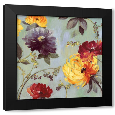 Field Flowers I - Mini Black Modern Wood Framed Art Print with Double Matting by Jensen, Asia
