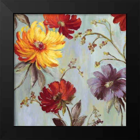 Field Flowers II - Mini Black Modern Wood Framed Art Print by Jensen, Asia